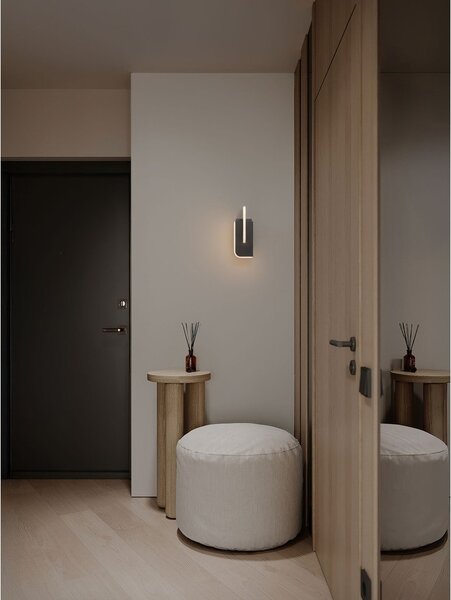 Светлосива метална LED затъмняваща се стенна лампа Totem – Nova Luce