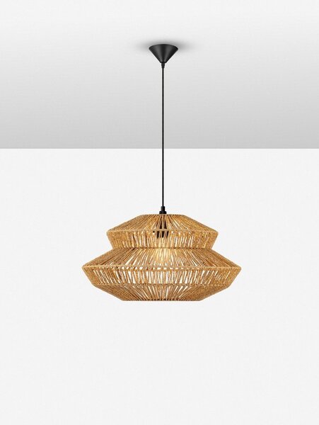 Въжено висящо осветително тяло в естествен цвят ø 50 cm Nua – Nova Luce