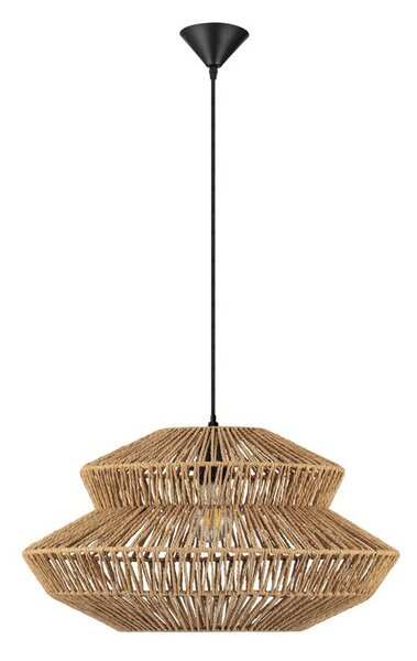 Въжено висящо осветително тяло в естествен цвят ø 50 cm Nua – Nova Luce