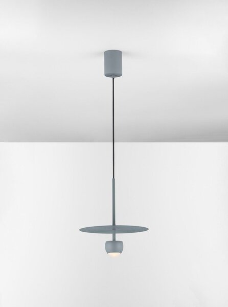 Сиво-синьо алуминиево LED висящо осветително тяло ø 30 cm Edem – Nova Luce