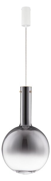 Сиво стъклено LED затъмняващо се висящо осветително тяло ø 30 cm Nostos – Nova Luce