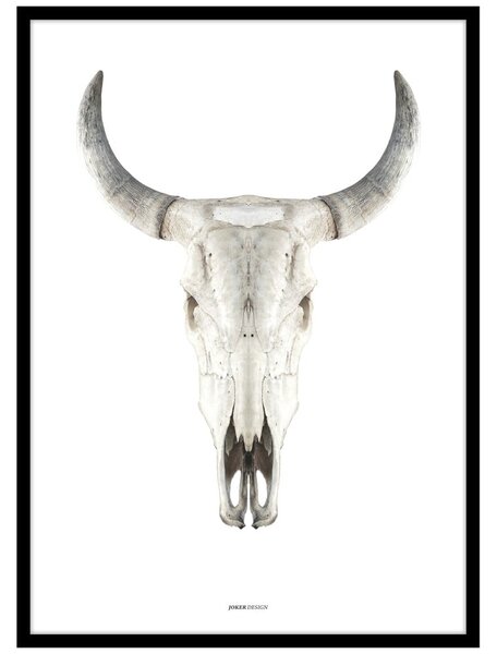 Постер с включена рамка 50x70 cm Cow Skull – Malerifabrikken