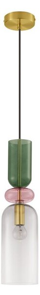 Стъклено висящо осветително тяло в златист цвят ø 11 cm Murano – Nova Luce