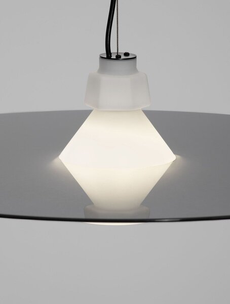 Матово черно стоманено висящо осветително тяло ø 60 cm Lora – Nova Luce
