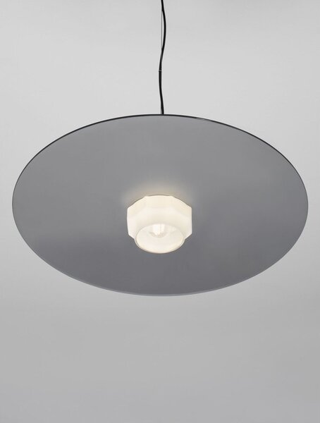 Матово черно стоманено висящо осветително тяло ø 60 cm Lora – Nova Luce