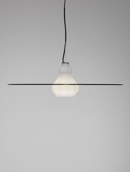 Матово черно стоманено висящо осветително тяло ø 60 cm Lora – Nova Luce