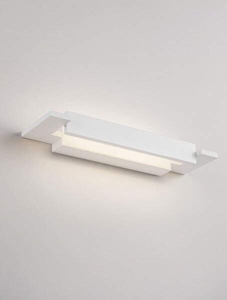 Алуминиева LED стенна лампа в матово бял цвят Livo – Nova Luce