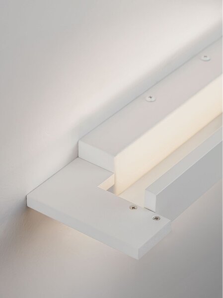 Алуминиева LED стенна лампа в матово бял цвят Livo – Nova Luce
