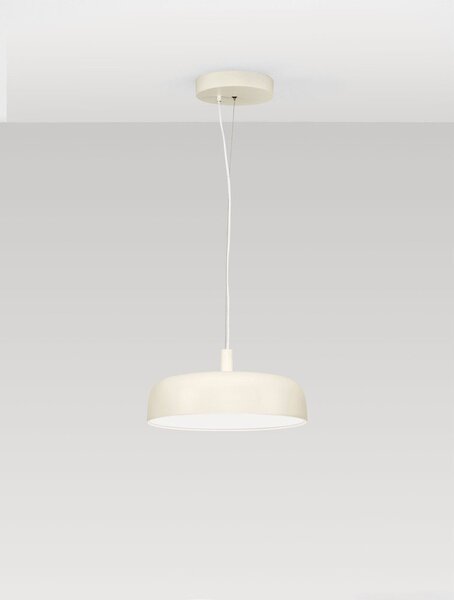 Кремаво алуминиево LED затъмняващо се висящо осветително тяло ø 40 cm Noelia – Nova Luce