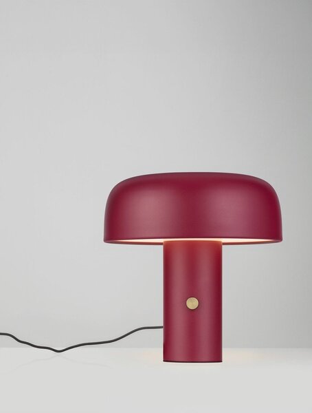 Бордо метална LED затъмняваща се настолна лампа (височина 31 cm) Noelia – Nova Luce