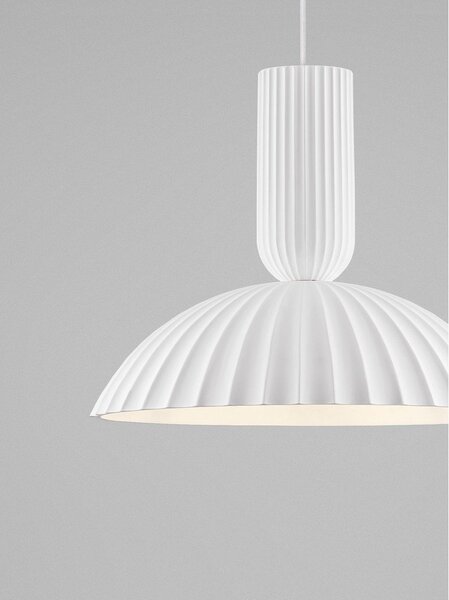 Бяло каменно висящо осветително тяло ø 50 cm Ammos – Nova Luce