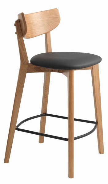 Бар стол от дъбова дървесина Pero - Unique Furniture
