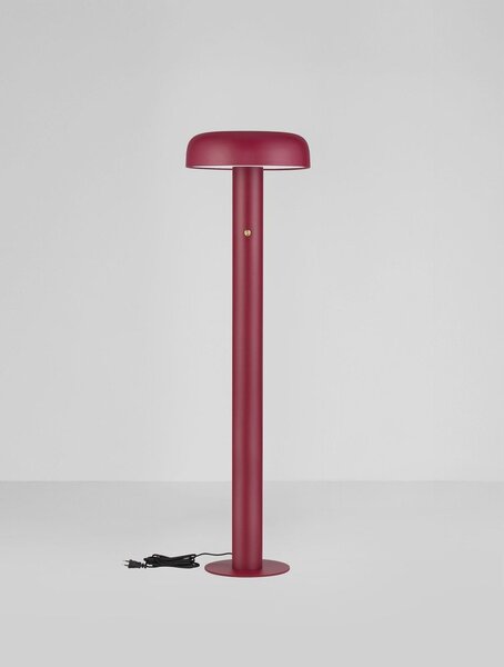Бордо метална LED затъмняваща се подова лампа (височина 142 cm) Noelia – Nova Luce