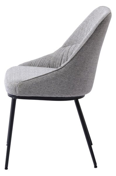 Сиви трапезни столове в комплект от 2 броя Meridian - Unique Furniture
