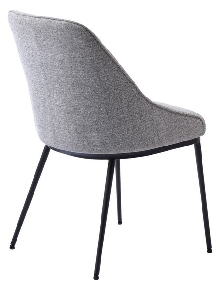 Сиви трапезни столове в комплект от 2 броя Meridian - Unique Furniture