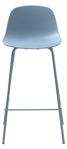 Светлосин пластмасов бар стол (височина на седалката 67,5 cm) Whitby – Unique Furniture