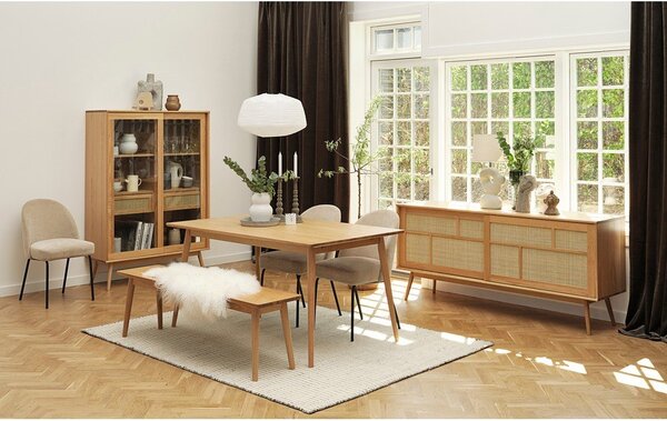 Сив трапезен стол Creston - Unique Furniture