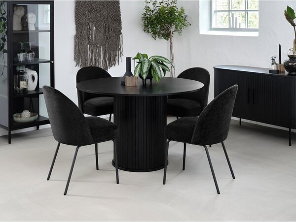 Черен трапезен стол Creston - Unique Furniture