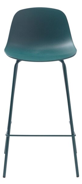 Пластмасов бар стол в петролен цвят (височина на седалката 67,5 cm) Whitby – Unique Furniture