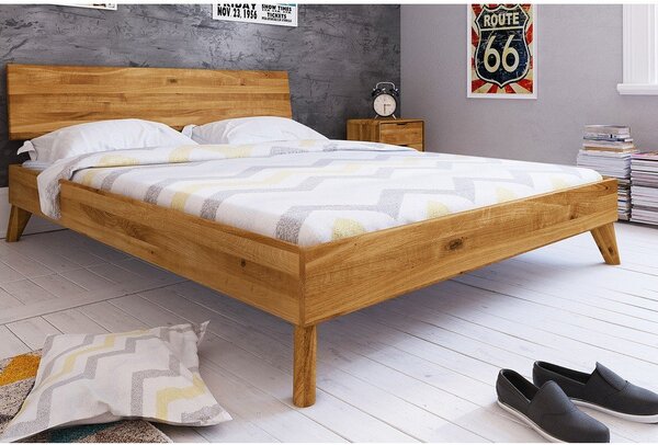 Дъбово двойно легло 200x200 cm Greg 1 - The Beds