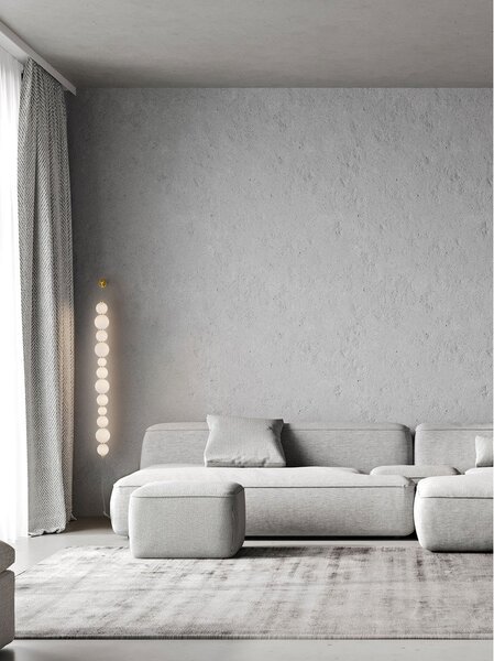 Бяла/ в златист цвят метална LED затъмняваща се стенна лампа Perla – Nova Luce