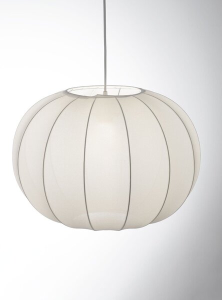 Текстилно висящо осветително тяло в матово бял цвят ø 50 cm Delina – Nova Luce