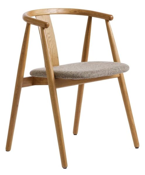 Трапезен стол в бежов и естествен цвят Relate – Unique Furniture