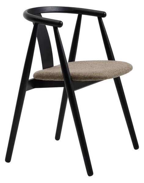 Трапезен стол в черен и бежов цвят Relate – Unique Furniture