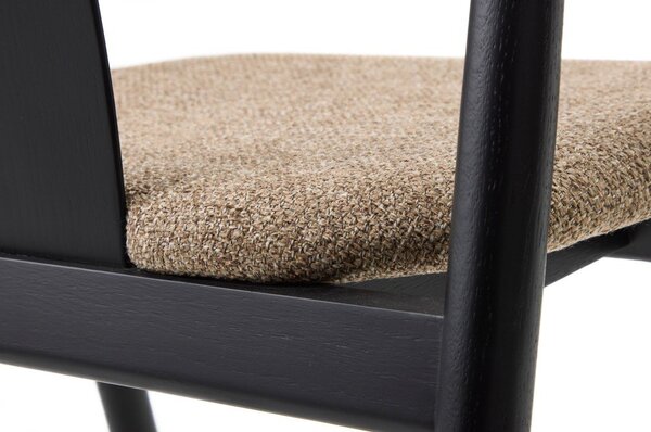 Трапезен стол в черен и бежов цвят Relate – Unique Furniture