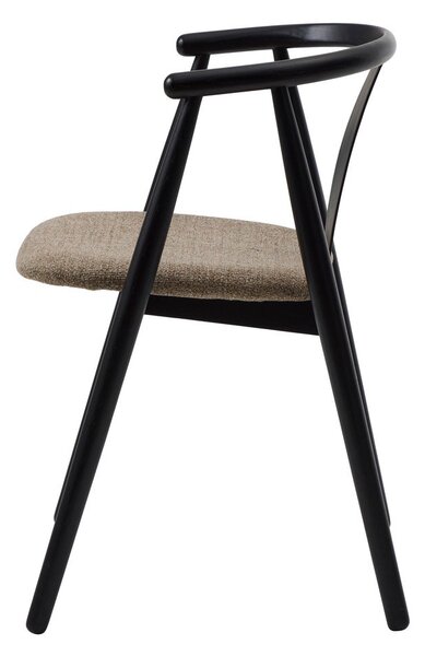 Трапезен стол в черен и бежов цвят Relate – Unique Furniture