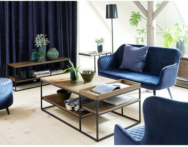 Кафява масичка за кафе 70x120 cm Rivoli – Unique Furniture