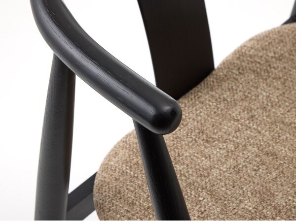 Трапезен стол в черен и бежов цвят Relate – Unique Furniture