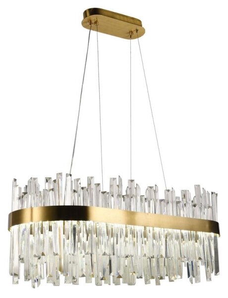 LED Димируем кристален полилей на връв LED/90W/230V + дистанционно управление
