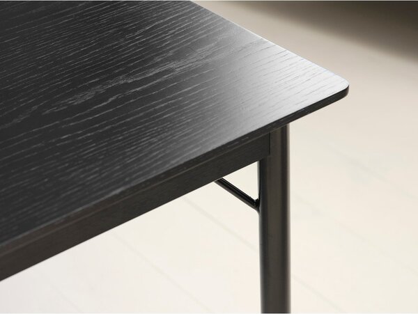 Черна трапезна маса 95x180 cm Savona – Unique Furniture