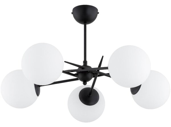 Полилей за повърхностен монтаж PRIMERY 5xE14/10W/230V черен