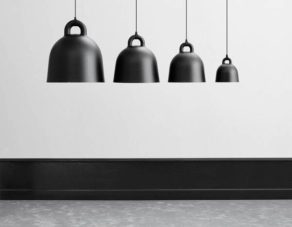 Normann Copenhagen - Bell Висяща Лампа Medium Черно Normann Copenhagen