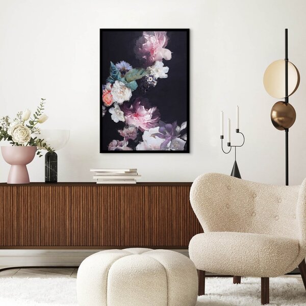 Постер с включена рамка 50x70 cm Purple Blossom – Malerifabrikken