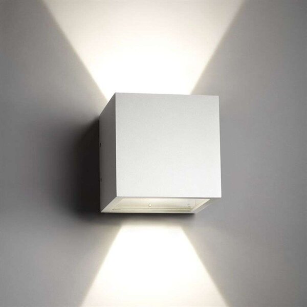 LIGHT-POINT - Cube LED Външна Cтенна Лампа 3000K Up/Down Бяло LIGHT-POINT