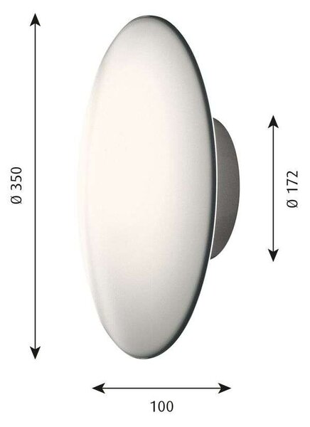 Louis Poulsen - AJ Eklipta LED Стенна/Таванна Лампа Ø350 Бяло Louis Poulsen