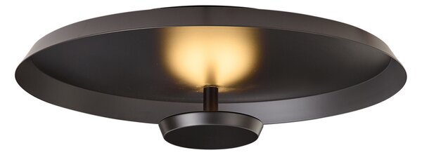Модерна таванна лампа матово черна с LED 3-степенно димиране - Sombra