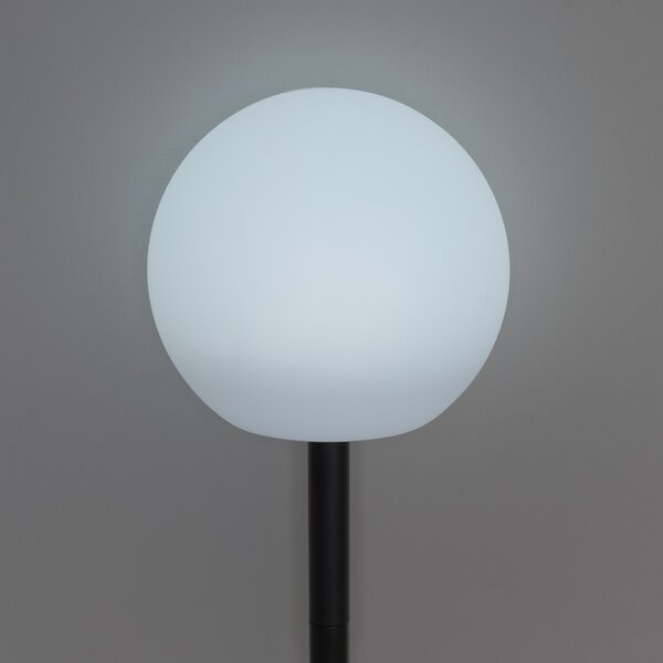 Комплект от 3 бели външни подови лампи с LED слънчеви IP44 - Ludger