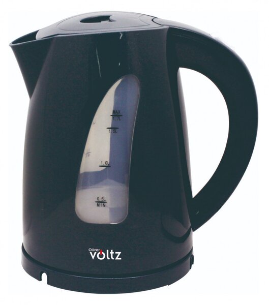 Електрическа кана Oliver Voltz OV51230B, 2200W, 1.7 л, Светлинен индикатор, Безжична, Черен