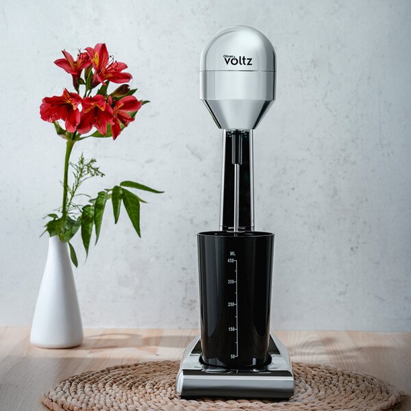 Миксер за фрапе Oliver Voltz OV51163D, 100W, 2 скорости, Метална бъркалка, Хром
