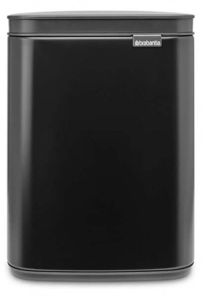 Кош за боклук Brabantia Bo Small 1006622, 4 л, Плавно и безшумно отваряне, Противоплъзгаща основа, Черен