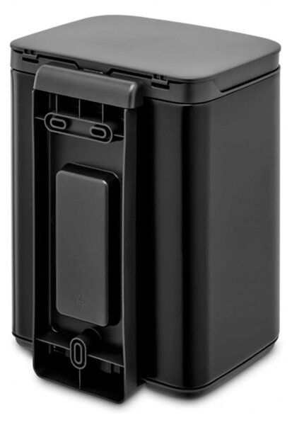 Кош за боклук Brabantia Bo Small 1006622, 4 л, Плавно и безшумно отваряне, Противоплъзгаща основа, Черен