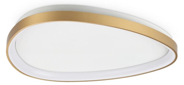IDEAL LUX LED таванна лампа Gemini, месинг, 61 см, 2700 K, с, Злато / месинг, Дневна/трапезария, Метал, Модерен