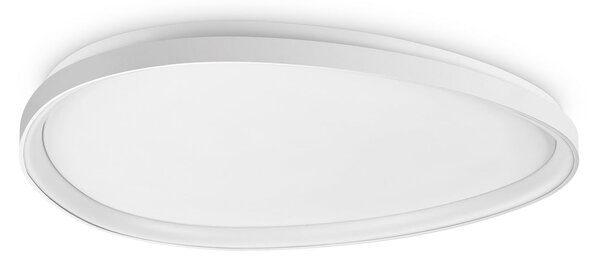 IDEAL LUX LED таванна лампа Gemini, бяла, 81 см, 3000 K, с включване/изключване, Бял, Дневна/трапезария, Метал, Модерен