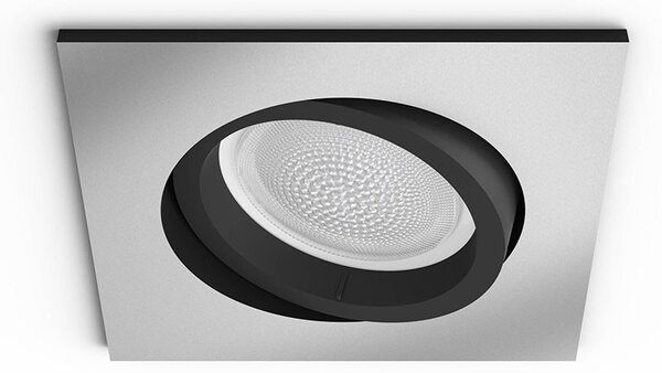 Philips Hue - Centura Recessed Alu SquaЧервено Синьоtooth Бяло/Color Amb. Philips Hue