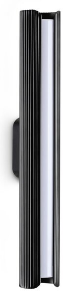 IDEAL LUX Стенен LED светилник „Dorica“ от LUX, черен, височина 30 см, метал, Черен, Дневна/трапезария, Алуминий, Модерен