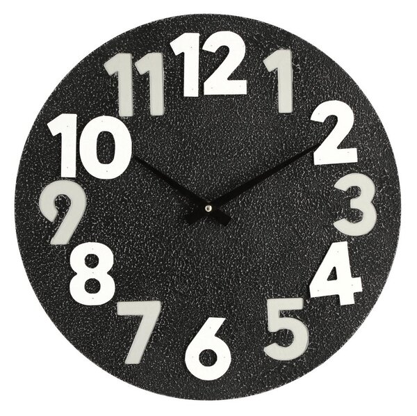 Bizzotto Timing стенен часовник черен ø40
